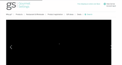 Desktop Screenshot of gourmetsettings.com