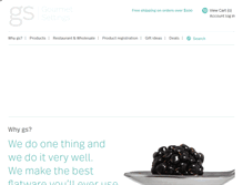 Tablet Screenshot of gourmetsettings.com